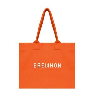 Orange Erewhon traveler limited edition eco-friendly organic cotton tote bag